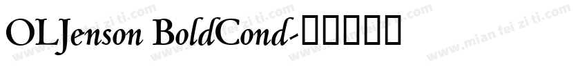 OLJenson BoldCond字体转换